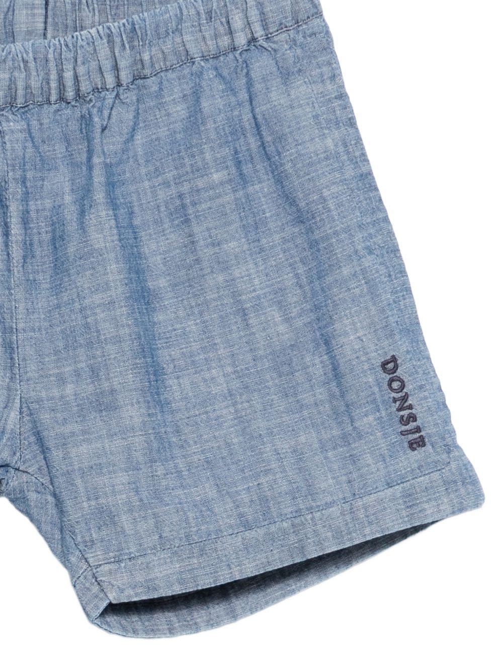 Shorts per bambino Donsje denim con vita elasticizzata - Rubino Kids