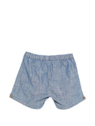 Shorts per bambino Donsje denim con vita elasticizzata - Rubino Kids