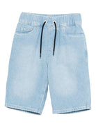 Shorts per bambino Emporio Armani Kids con due tasche laterali - Rubino Kids