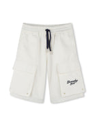 Shorts per bambino Givenchy Kids beige con coulisse elasticizzata - Rubino Kids