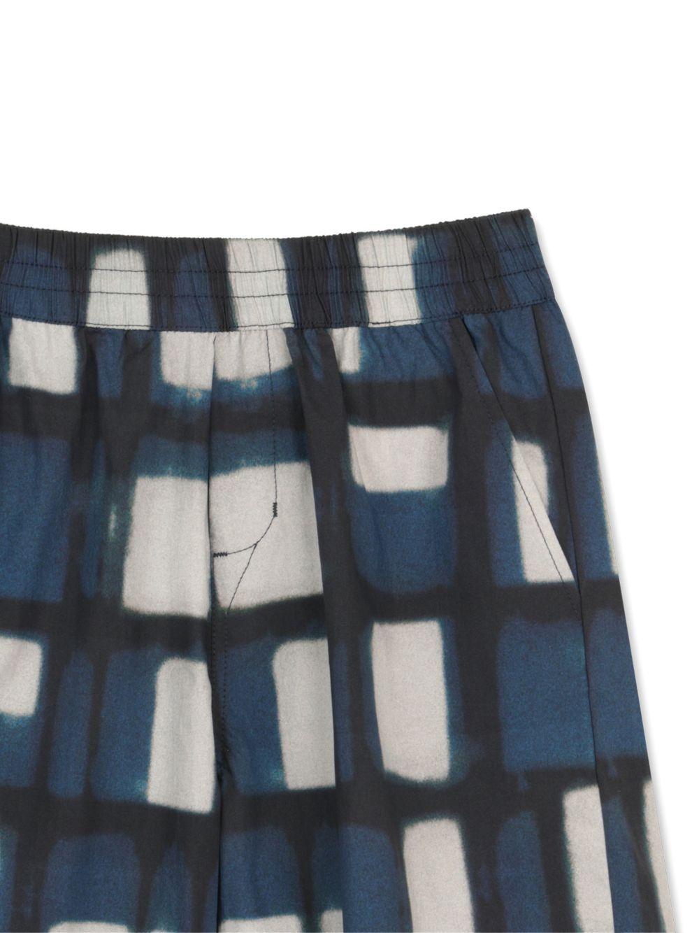 Shorts per bambino Givenchy Kids blu a fantasia - Rubino Kids