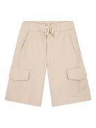 Shorts per bambino Lanvin Enfant beige con vita elasticizzata - Rubino Kids