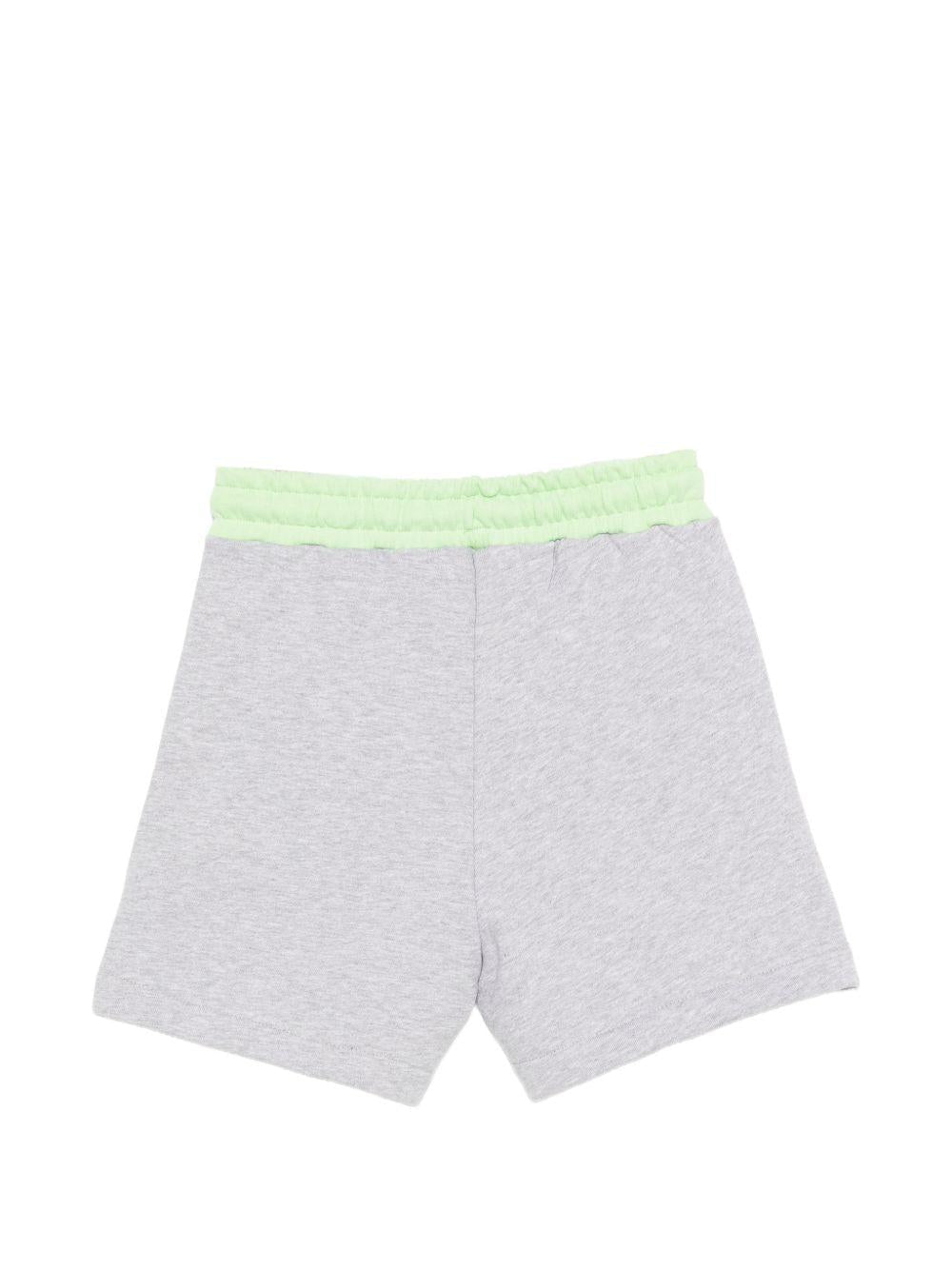 Shorts per bambino MSGM Kids grigio con chiusura con coulisse - Rubino Kids