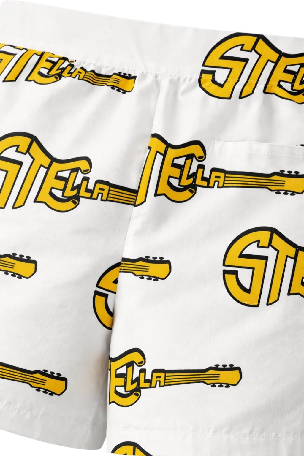 Shorts per bambino Stella McCartney Kids bianchi con stampa grafica - Rubino Kids