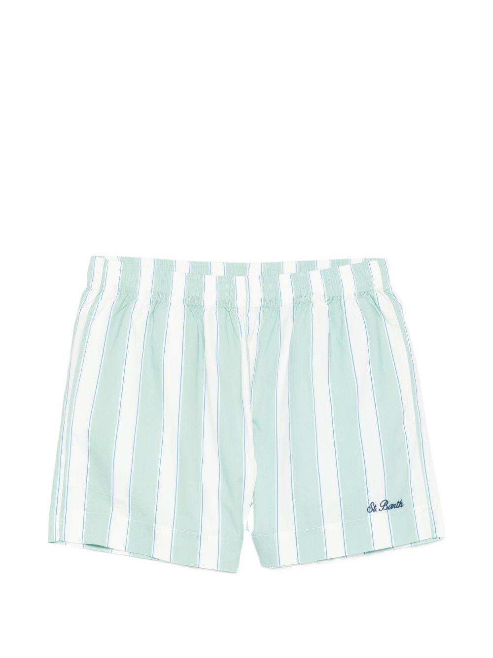 Shorts per donna MC2 Saint Barth multicolore con design a righe - Rubino Kids