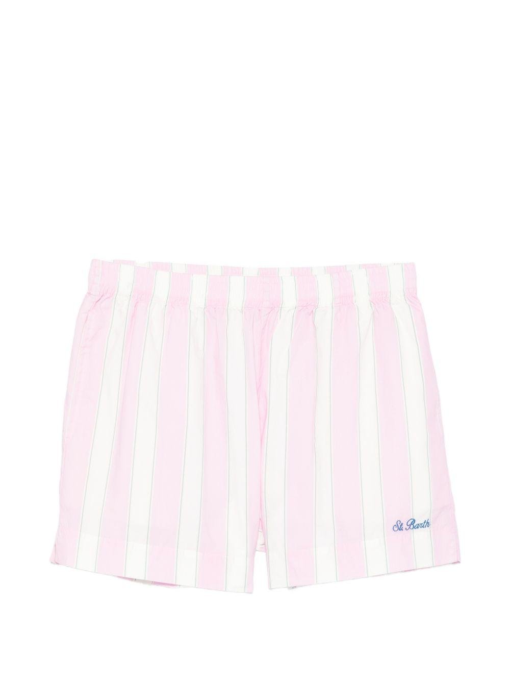 Shorts per donna MC2 Saint Barth multicolore con design a righe - Rubino Kids