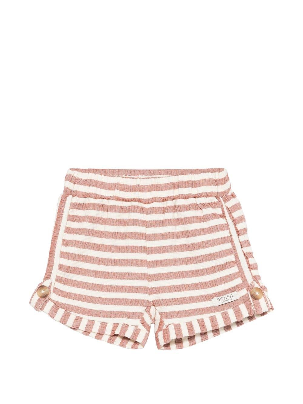 Shorts per neonata Donsje multicolor con design a righe - Rubino Kids