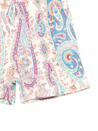 Shorts per neonata Etro Kids multicolor con logo ricamato - Rubino Kids