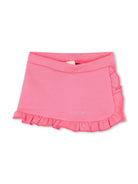 Shorts per neonata Givenchy Kids rosa con ruches con design a più strati - Rubino Kids