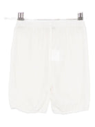 Shorts per neonata Jesurum Baby bianchi con elastico in vita - Rubino Kids