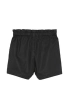 Shorts per neonata Moschino Kids nero con stampa grafica sul davanti - Rubino Kids