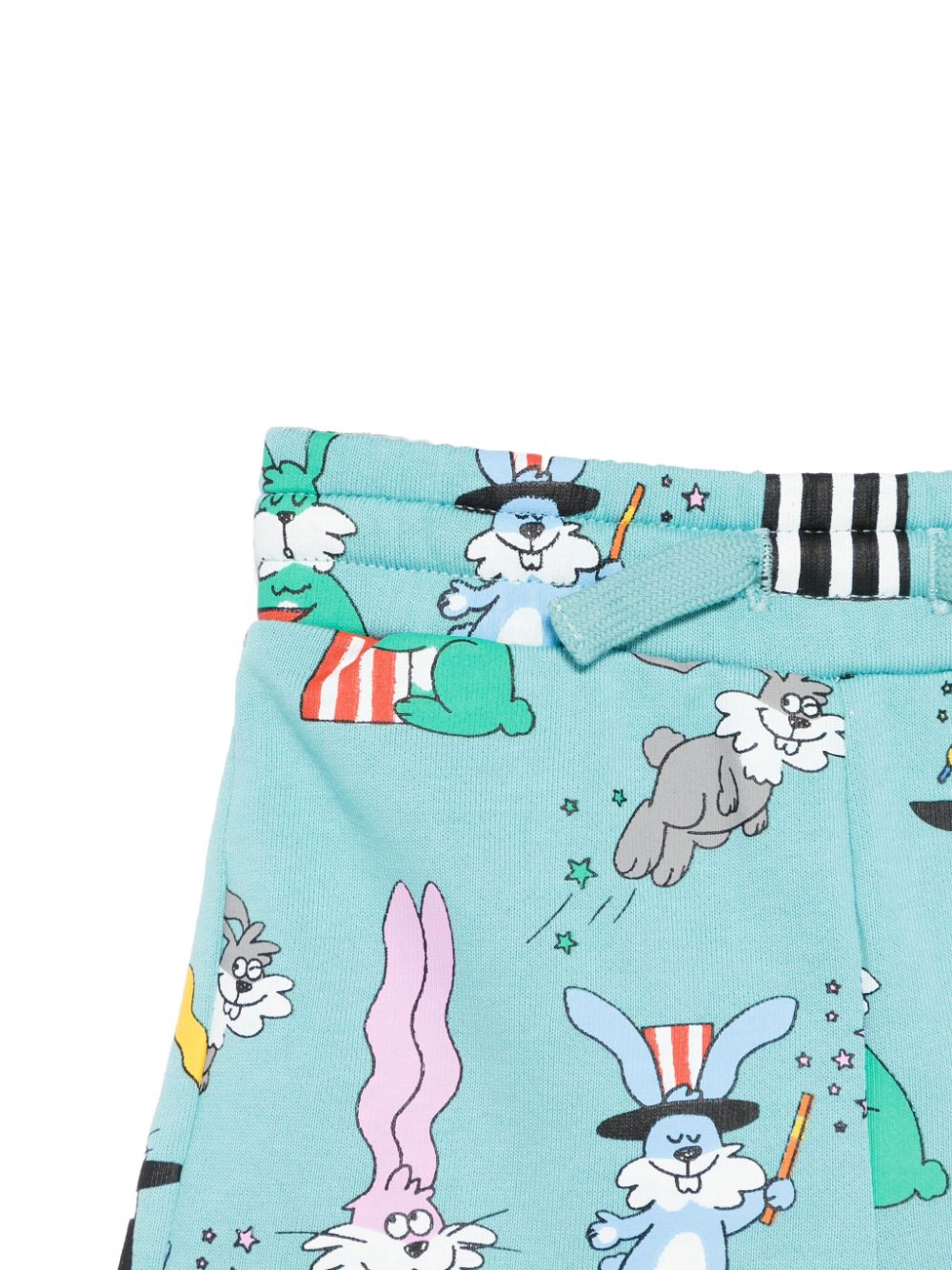 Shorts per neonata Stella McCartney Kids azzurro con stampa illustrazione - Rubino Kids