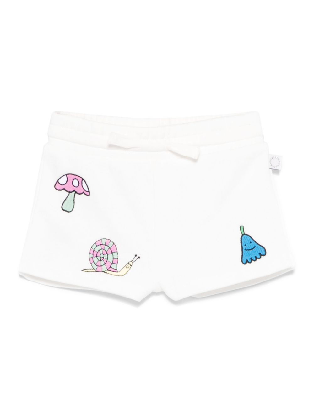 Shorts per neonata Stella McCartney Kids con ricamo stile animazione - Rubino Kids