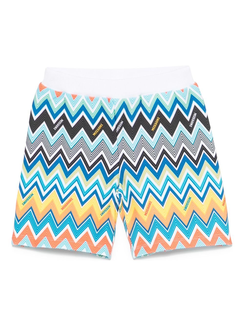 Shorts per neonato Missoni Kids multicolore con motivo a zigzag - Rubino Kids