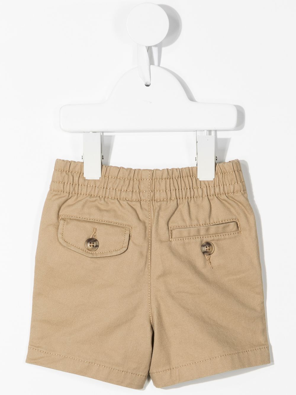 Shorts per neonato Polo Ralph Lauren Kids beige con ricamo Polo Pony - Rubino Kids