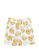 Shorts per neonato Stella McCartney Kids bianco con stampa - Rubino Kids