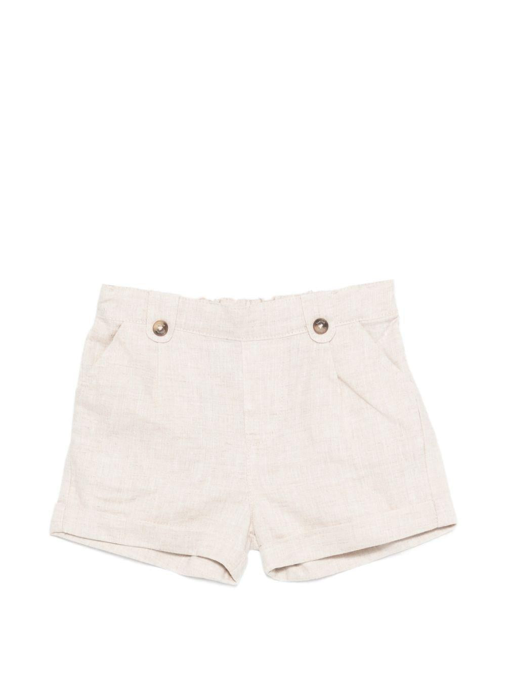 Shorts per neonato Tartine & Chocolat beige con bottoni - Rubino Kids