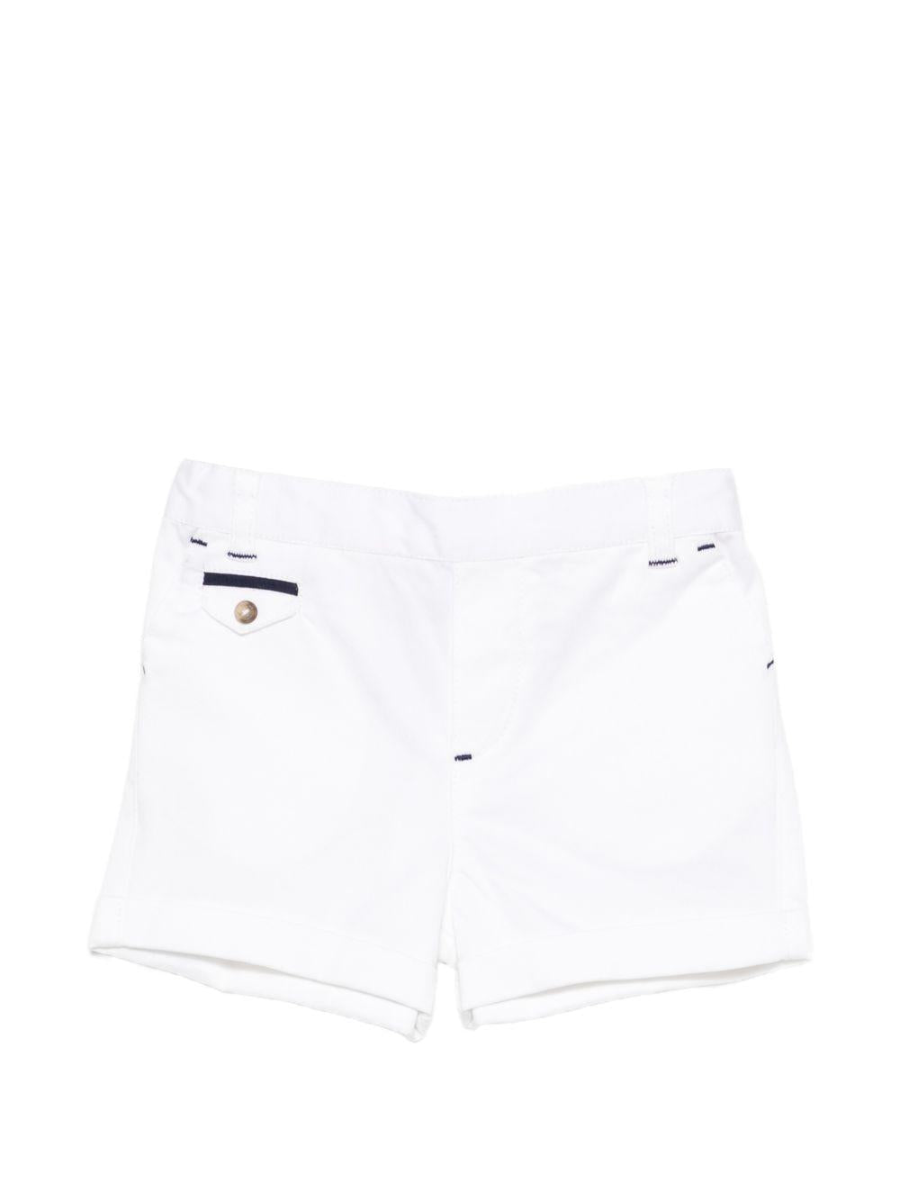 Shorts per neonto Tartine & Chocolat bianco con dettagli con bottoni - Rubino Kids