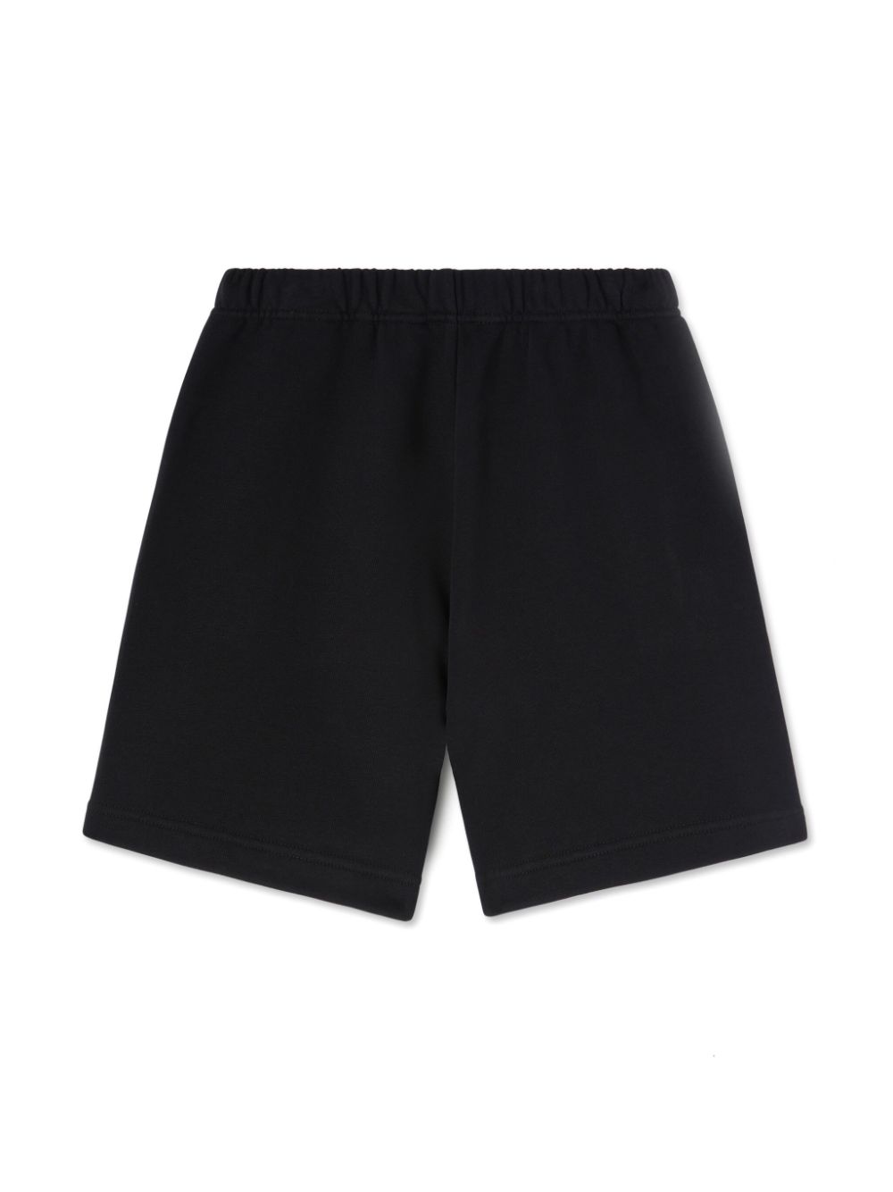 Shorts sportivi con logo per bambino Palm Angels Kids nero con vita elasticizzata - Rubino Kids