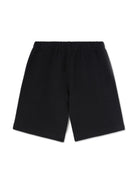 Shorts sportivi con logo per bambino Palm Angels Kids nero con vita elasticizzata - Rubino Kids