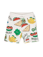 Shorts sportivi con stampa grafica - Rubino Kids