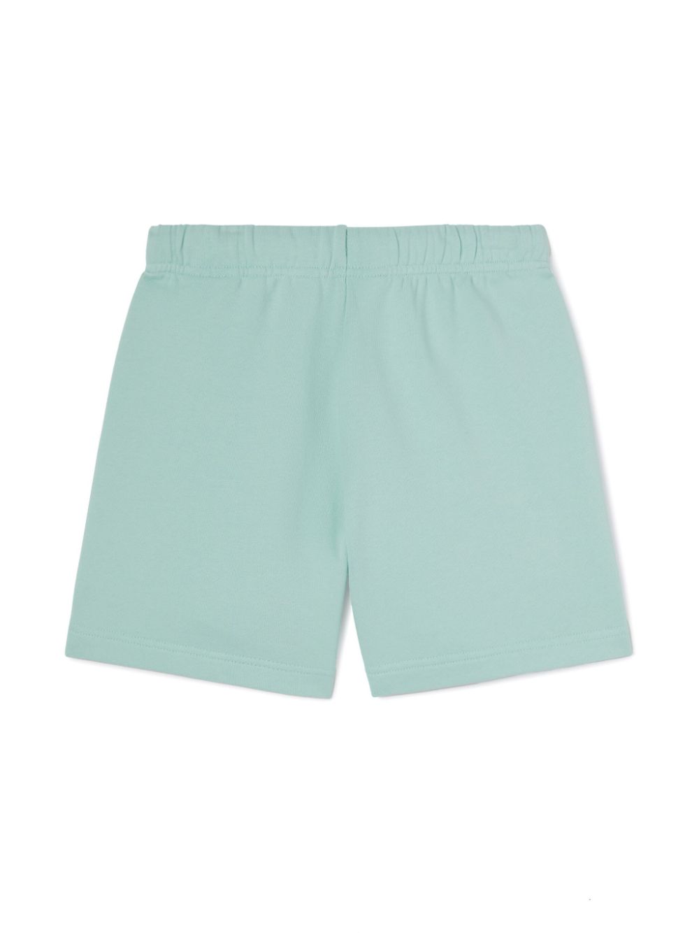 Shorts sportivi con stampa per bambina Palm Angels Kids azzurro con orlo dritto - Rubino Kids