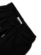 Shorts sportivi con stampa per bambino Calvin Klein Kids nero con vita media - Rubino Kids