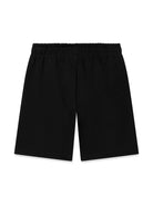 Shorts sportivi con stampa per bambino Calvin Klein Kids nero con vita media - Rubino Kids