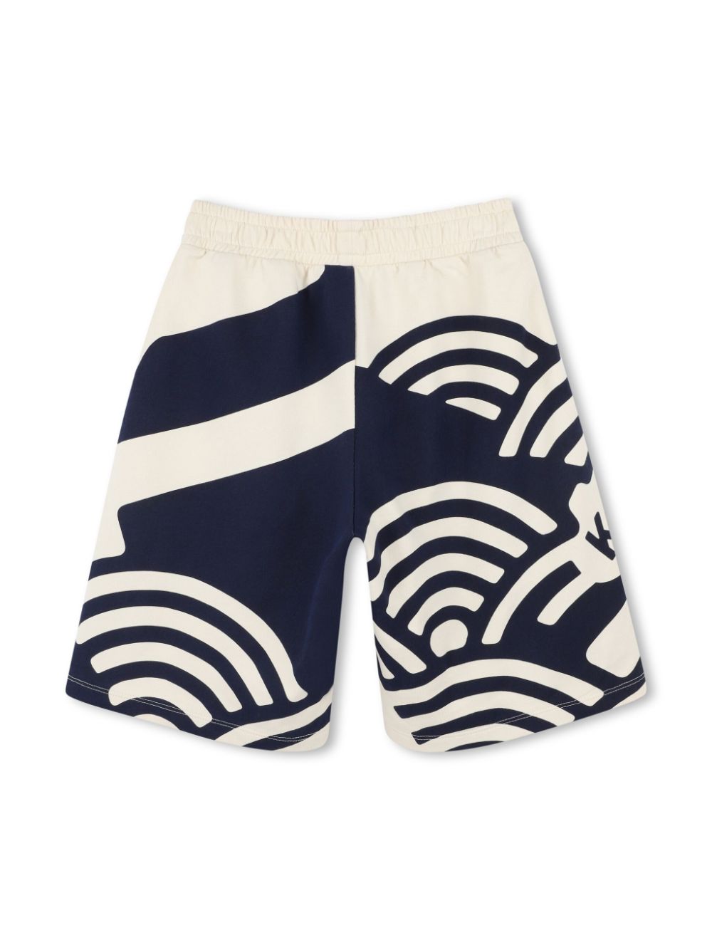 Shorts sportivi per bambino Kenzo Kids bianco con stampa grafica - Rubino Kids