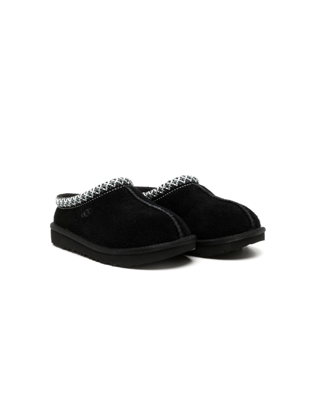 Slippers Tasman per bambina UGG Kids neri con punta tonda - Rubino Kids