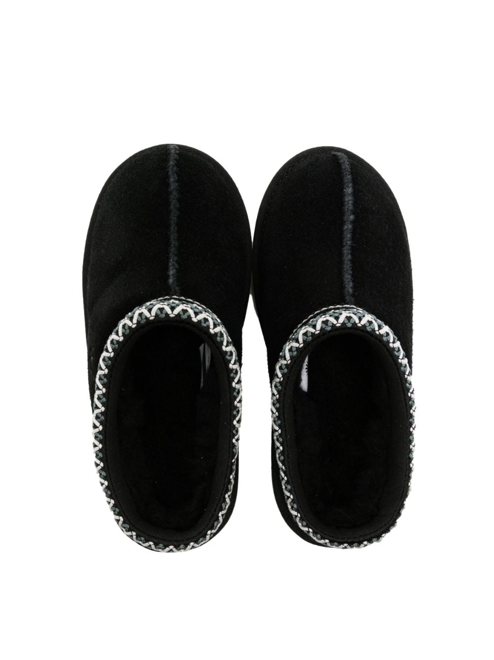 Slippers Tasman per bambina UGG Kids neri con punta tonda - Rubino Kids