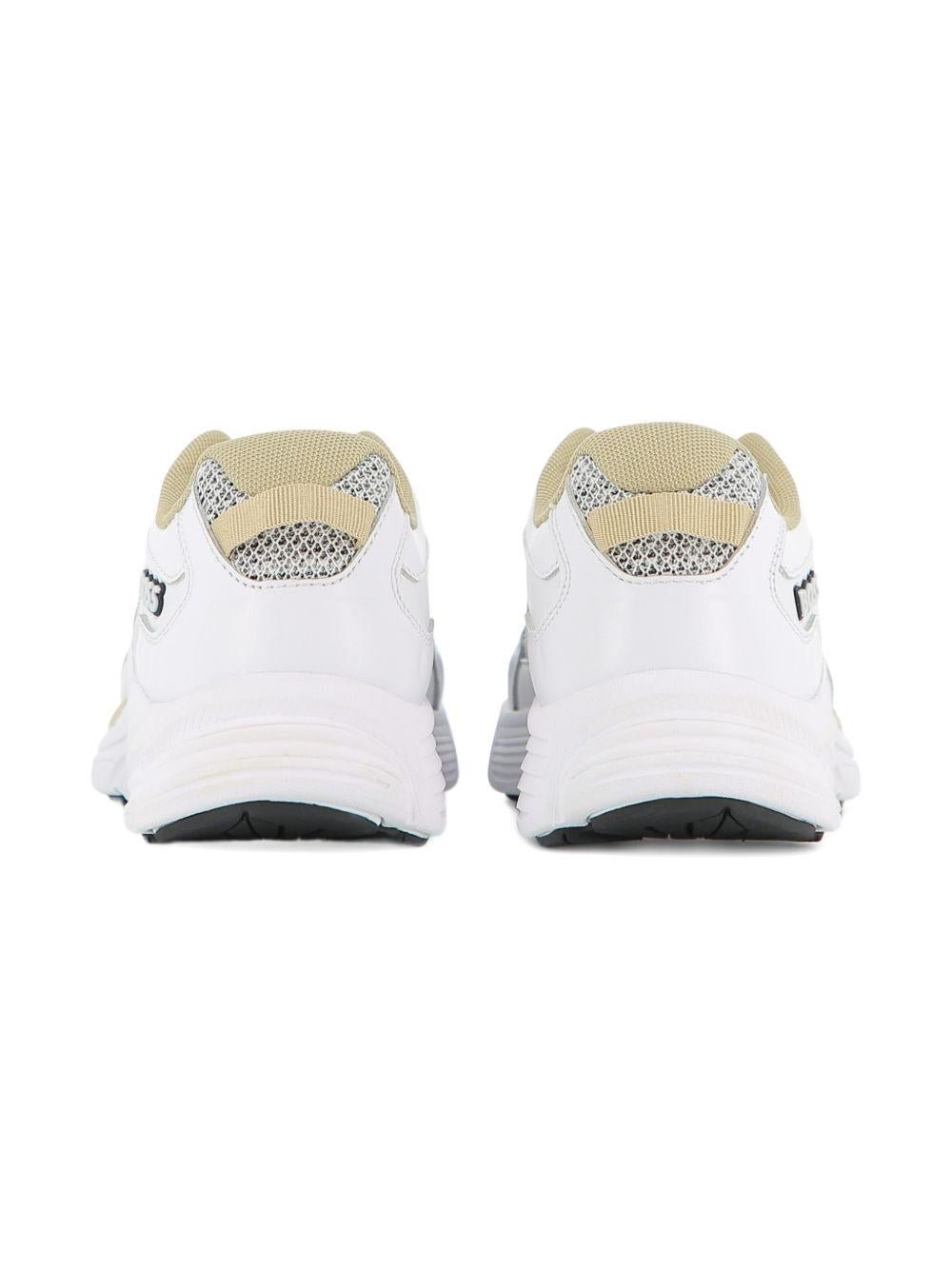 Sneaker da bambino Boss Kids bianche con disegn a inserti - Rubino Kids