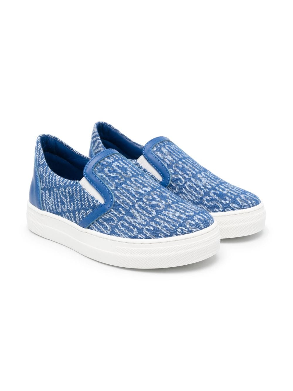 Sneakers a calzino con logo jacquard - Rubino Kids