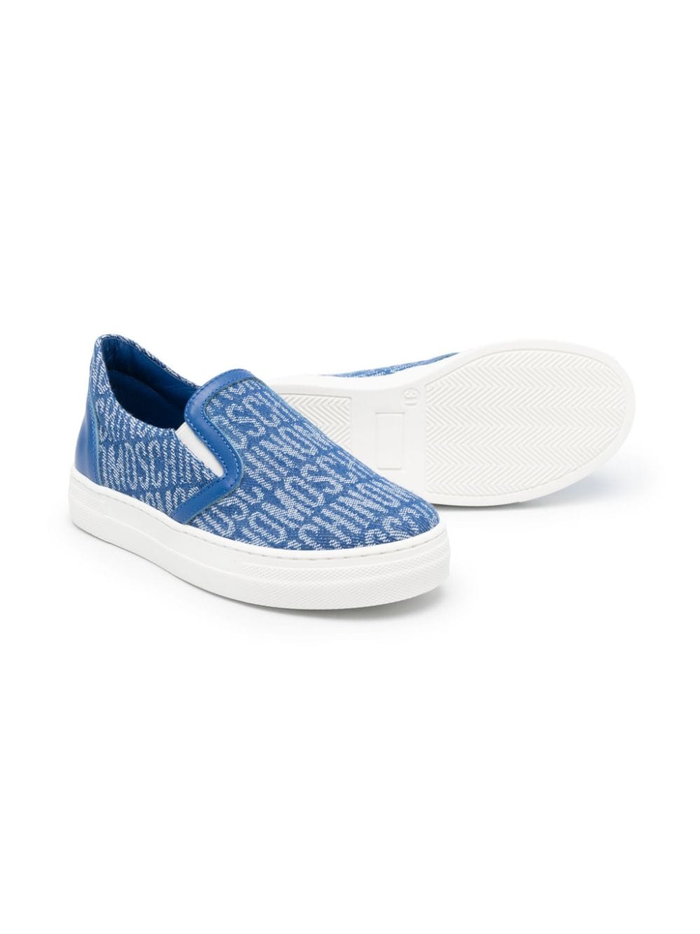 Sneakers a calzino con logo jacquard - Rubino Kids