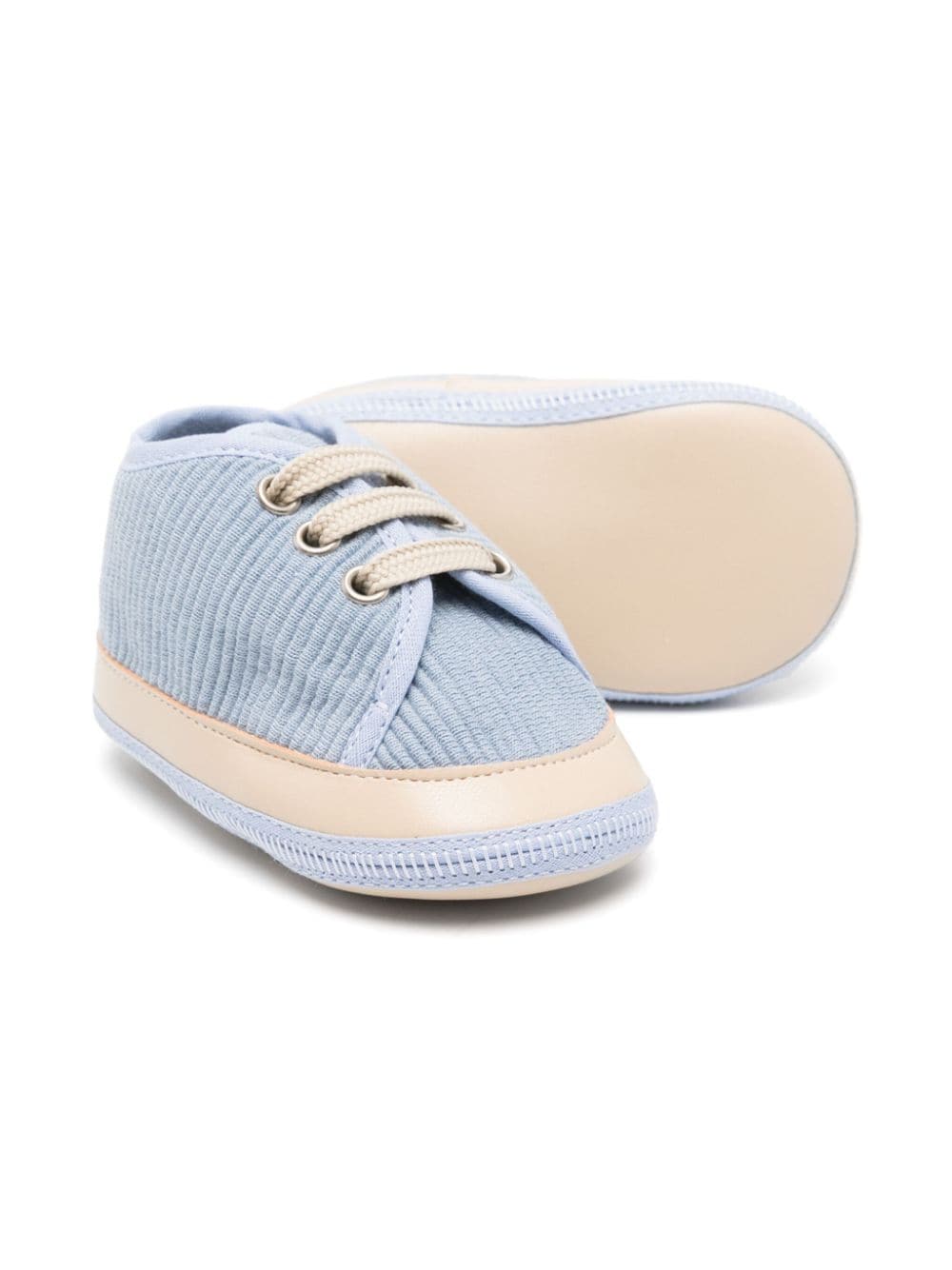 Sneakers azzurre per neonato con punta a contrasto Colorichiari - Rubino Kids