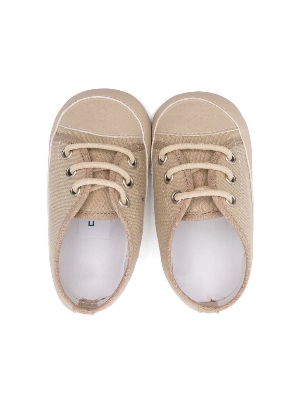 Sneakers beige per neonato con punta a contrasto Colorichiari - Rubino Kids