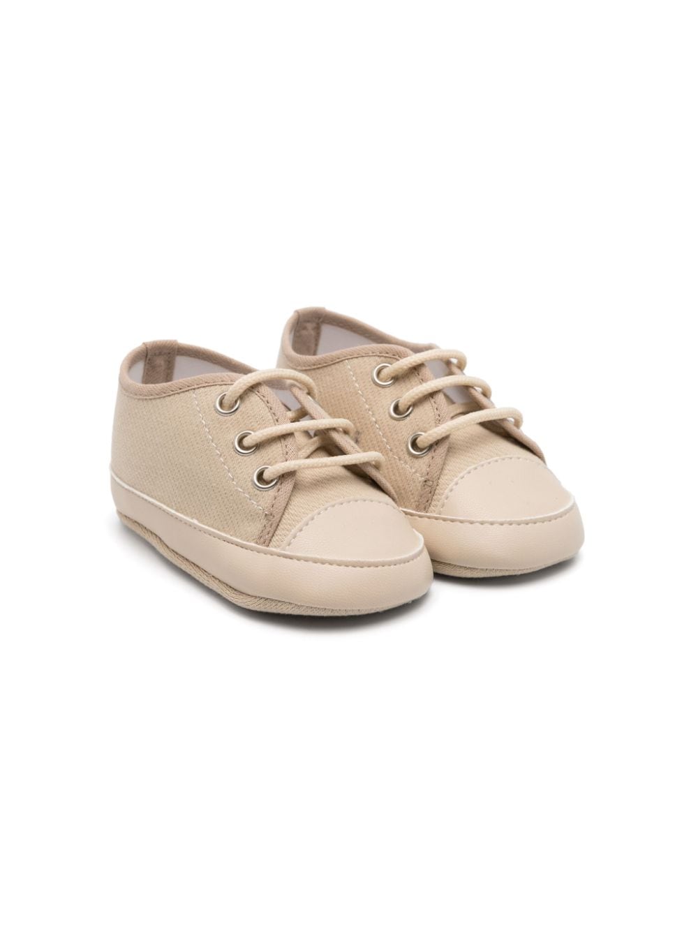 Sneakers beige per neonato con punta a contrasto Colorichiari - Rubino Kids