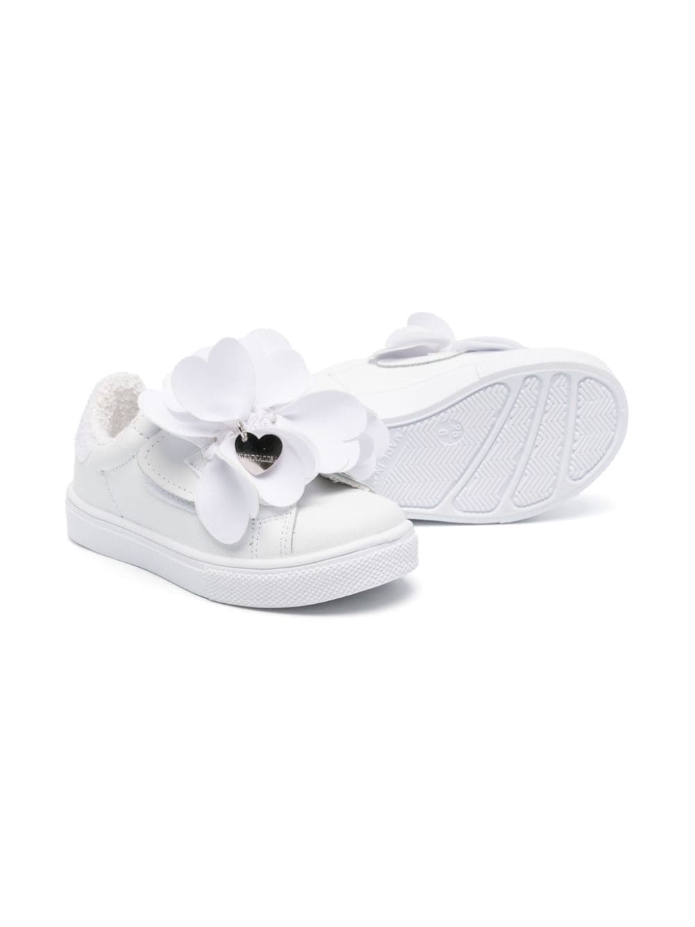 Sneakers con applicazione a fiori - Rubino Kids