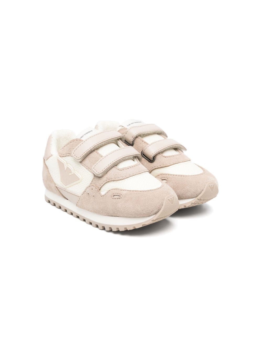 Sneakers con applicazione logo per bambino Emporio Armani Kids multicolor con inserti in rete - Rubino Kids