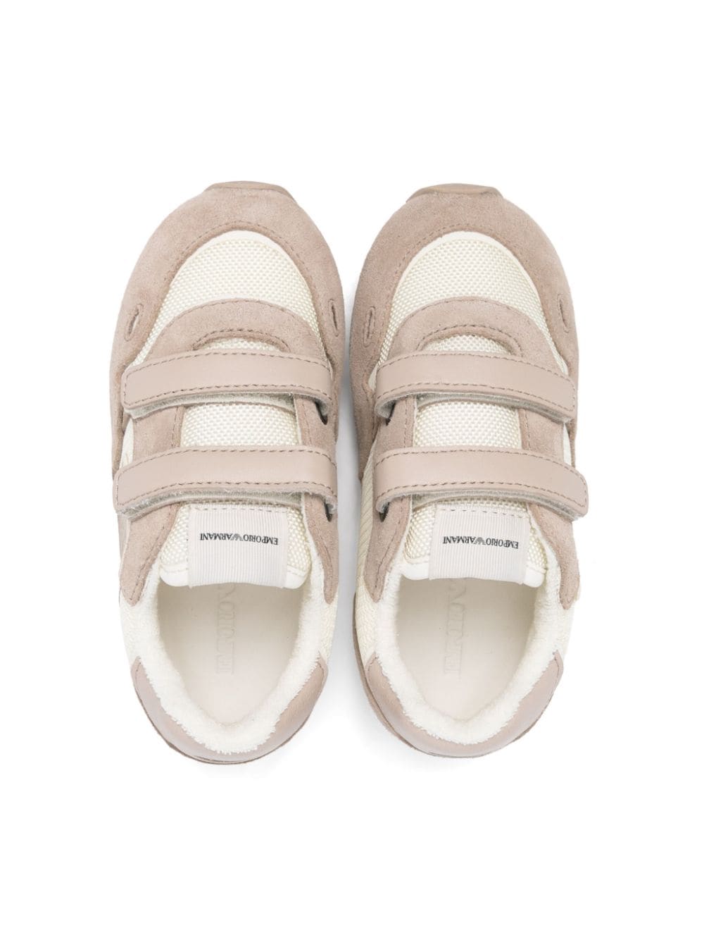 Sneakers con applicazione logo per bambino Emporio Armani Kids multicolor con inserti in rete - Rubino Kids