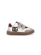 Sneakers con logo goffrato per bambino Dolce & Gabbana Kids multicolor con suola piatta in gomma - Rubino Kids