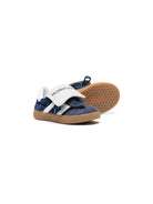 Sneakers con logo per bambina Monnalisa blu con applicazione laterale con logo - Rubino Kids