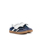 Sneakers con logo per bambina Monnalisa blu con applicazione laterale con logo - Rubino Kids