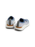 Sneakers con punta tonda per bambina Brunello Cucinelli Kids blu con suola in gomma - Rubino Kids