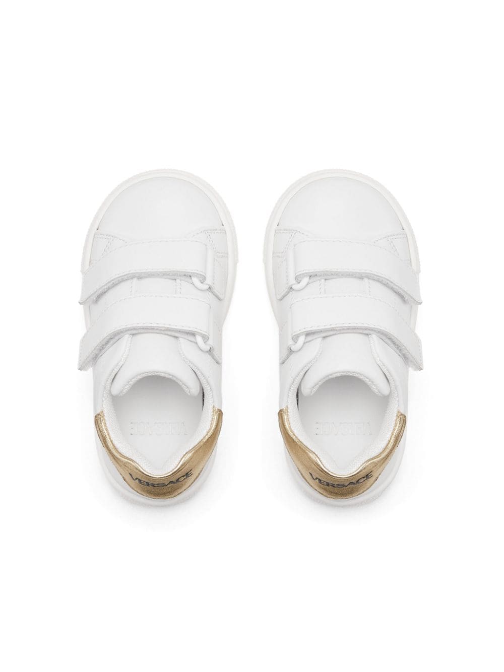 Sneakers con strappo per neonato Versace Kids bianco con grana liscia - Rubino Kids