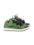 Sneakers Curb per bambino Lanvin Enfant verdi con linguetta imbottita - Rubino Kids