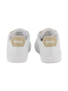 Sneakers da bambino Boss Kids bianche con lacci - Rubino Kids