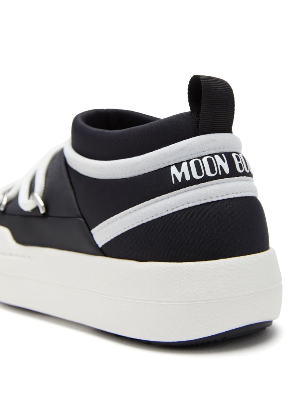 Sneakers Icon per bambino Moon Boot Kids nero con punta tonda - Rubino Kids