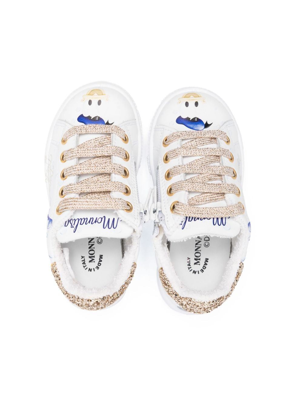 Sneakers in pelle Monnalisa x Donald Duck - Rubino Kids