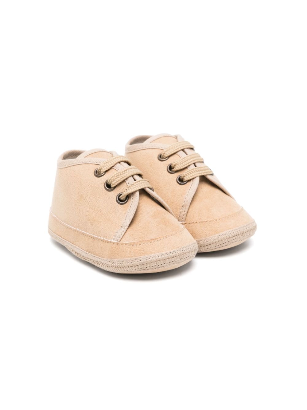 Sneakers in suede per neonato Colorichiari beige con punta tonda - Rubino Kids